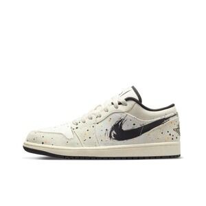 Jordan Air Jordan 1 Low SE Kids 6Y White Paint Splatter Brushstroke DH3295-100